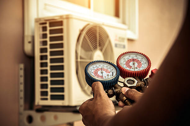 Professional Hvac technician working in Garner, NC